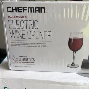 Chefman Stainless Steel Electric Wine Opener